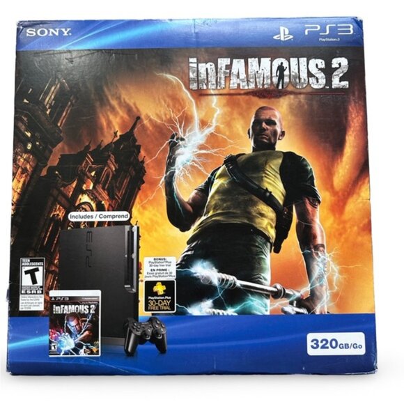 PlayStation 3 Infamous Edition - 320gb console plus 3 controllers - Picture 2 of 2